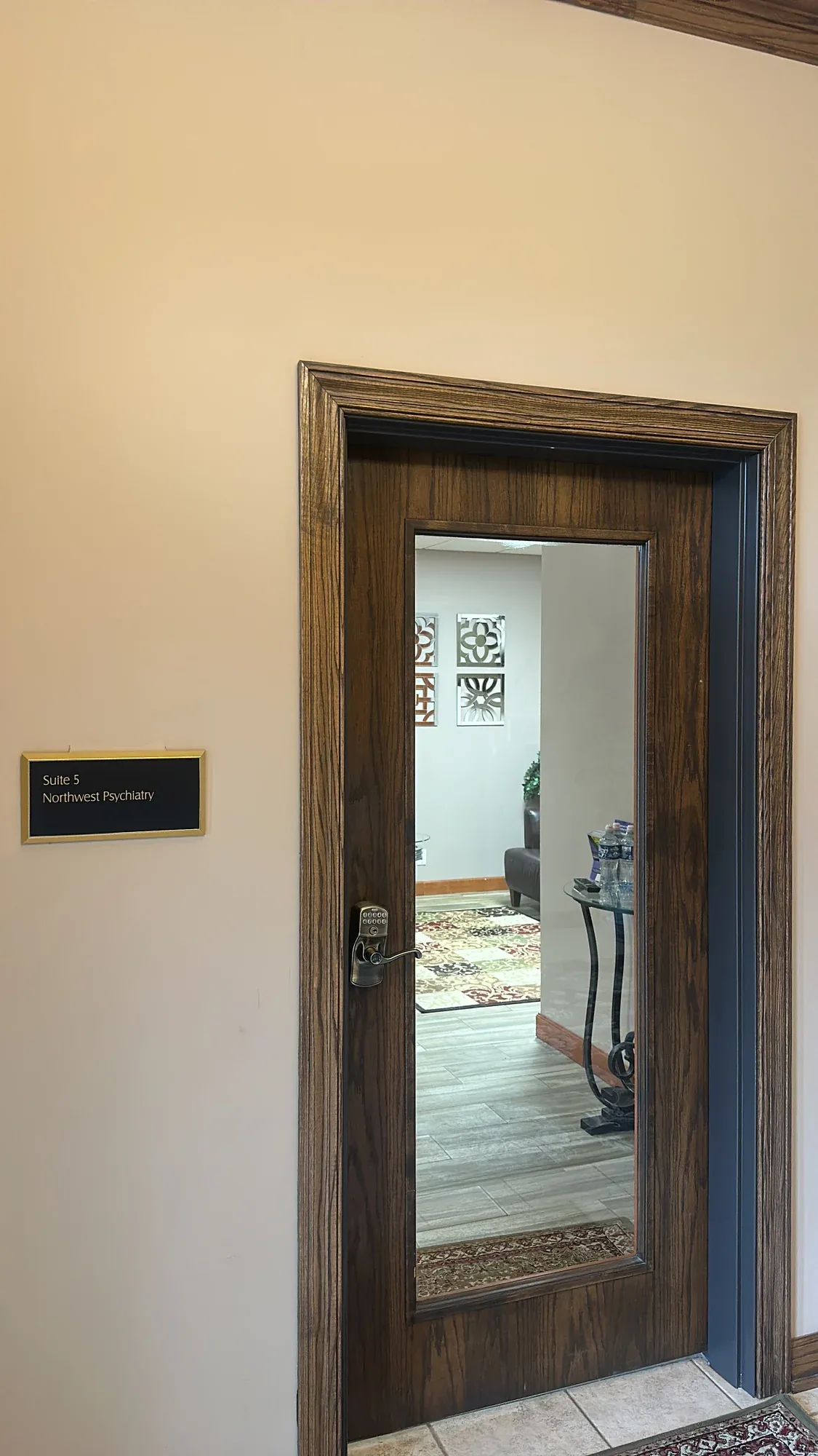 Northwest Psychiatry entrance, Suite 5